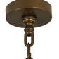 Meyda Lighting Arion 60" 24-Light 2-Tier Hubbardton Bronze Pendant Light With Clear Shade Glass