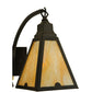 Meyda Lighting Arnage 18" 2-Light Timeless Bronze Wall Sconce With Beige Art Shade Glass