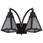 Meyda Lighting Arnage 19" 2-Light Timeless Bronze Wall Sconce With Frosted Seeded Shade Glass