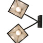 Meyda Lighting Arnage 19" 2-Light Timeless Bronze Wall Sconce With Frosted Seeded Shade Glass