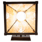 Meyda Lighting Arnage 7" Mahogany Bronze Wall Sconce With Beige Art Shade Glass