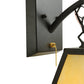 Meyda Lighting Arnage 7" Timeless Bronze Pull Chain Wall Sconce With Beige Art Shade Glass