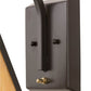 Meyda Lighting Arnage 7" Timeless Bronze Wall Sconce With Beige Art Shade Glass