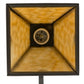 Meyda Lighting Arnage 7" Timeless Bronze Wall Sconce With Beige Art Shade Glass