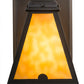 Meyda Lighting Arnage 7" Timeless Bronze Wall Sconce With Beige Art Shade Glass