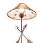 Meyda Lighting Arrowhead 23" Red Rust Table Lamp With Beige Fabric Shade
