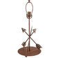 Meyda Lighting Arrowhead 23" Red Rust Table Lamp With Beige Fabric Shade