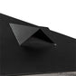 Meyda Lighting Arrowhead 31" 4-Light Craftsman Brown Outdoor Pier Mount Light With Clear Seeded Shade Glass
