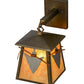 Meyda Lighting Arrowhead 7" Antique Copper Wall Sconce With Ambra Siena Acrylic Shade