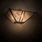 Meyda Lighting Arta 68" 6-Light Chestnut Pendant Light With Silver Mica Shade Glass