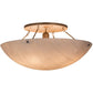 Meyda Lighting Artesia 42" 8-Light Cortez Gold Semi-flush Mount Light With Whitestone Idalight Shade Glass