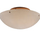 Meyda Lighting Artesia 48" 8-Light Earth Powdercoat Flush Mount Light With Tawnyrock Idalight Shade Glass