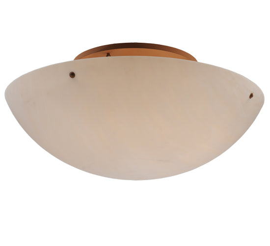 Meyda Lighting Artesia 48" 8-Light Earth Powdercoat Flush Mount Light With Tawnyrock Idalight Shade Glass