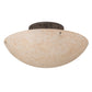 Meyda Lighting Artesia 48" 8-Light Golden Bronze Flush Mount Light With Gold Parchment Idalight Shade