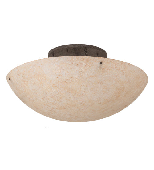 Meyda Lighting Artesia 48" 8-Light Golden Bronze Flush Mount Light With Gold Parchment Idalight Shade