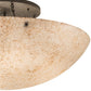 Meyda Lighting Artesia 48" 8-Light Golden Bronze Flush Mount Light With Gold Parchment Idalight Shade