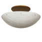 Meyda Lighting Artesia 60" 12-Light Gold Metallic Flush Mount Light With Whitestone Idalight Shade