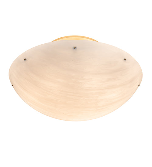 Meyda Lighting Artesia 60" 12-Light Gold Metallic Flush Mount Light With Whitestone Idalight Shade