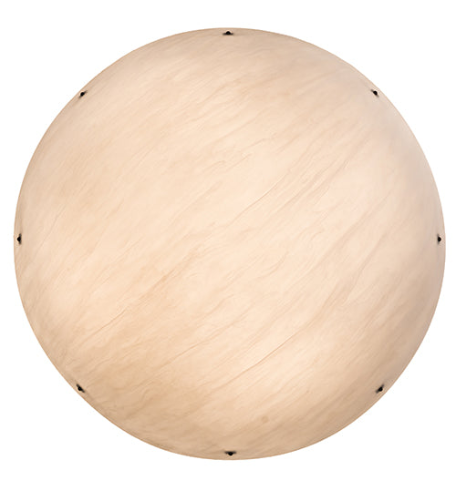 Meyda Lighting Artesia 60" 12-Light Timeless Bronze Flush Mount Light With Whitestone Idalight Shade Glass