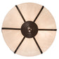 Meyda Lighting Arts & Crafts 18" 3-Light Craftsman Brown Semi-flush Mount Light With White Art Shade Glass