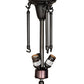 Meyda Lighting Arts & Crafts 234504 18" 3-Light Craftsman Brown Semi-flush Mount Light With White Art Shade Glass