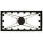 Meyda Lighting Asen 48" 18-Light Costello Black Island Pendant Light With Ivory Faux Candlelight