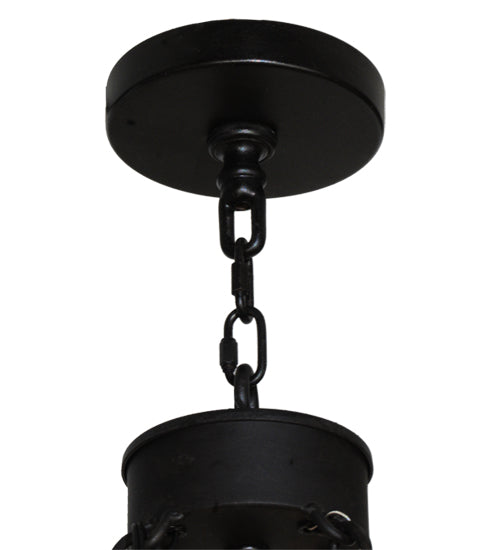 Meyda Lighting Asen 48" 27-Light 2-Tier Costello Black Chandelier With Ivory Faux Candlelight