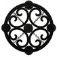 Meyda Lighting Ashley 20" 4-Light Blackwash Chandelier With Ivory Faux Candlelight