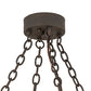 Meyda Lighting Ashley 42" 8-Light Gilded Tobacco Chandelier With Ivory Faux Candlelight