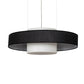 Meyda Lighting Ashton 36" Brushed Copper Pendant Light With Black Textrene & Statuario Idalight Shade