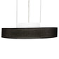 Meyda Lighting Ashton 36" Brushed Copper Pendant Light With Black Textrene & Statuario Idalight Shade