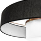 Meyda Lighting Ashton 36" Brushed Copper Pendant Light With Black Textrene & Statuario Idalight Shade
