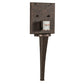 Meyda Lighting Ashville 221009 6" Gilded Tabacco Wall Sconce With Laura Cream Textrene Shade