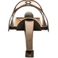 Meyda Lighting Ashville 221009 6" Gilded Tabacco Wall Sconce With Laura Cream Textrene Shade