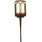 Meyda Lighting Ashville 6" Gilded Tabacco Wall Sconce With Laura Cream Textrene Shade