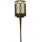 Meyda Lighting Ashville 6" Gilded Tabacco Wall Sconce With Laura Cream Textrene Shade