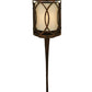 Meyda Lighting Ashville 6" Gilded Tabacco Wall Sconce With Laura Cream Textrene Shade