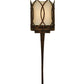 Meyda Lighting Ashville 6" Gilded Tabacco Wall Sconce With Laura Cream Textrene Shade