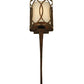 Meyda Lighting Ashville 6" Gilded Tabacco Wall Sconce With Laura Cream Textrene Shade