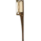 Meyda Lighting Ashville 6" Gilded Tabacco Wall Sconce With Laura Cream Textrene Shade