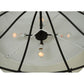 Meyda Lighting Aspen 53" 4-Light Antique Rust Semi-flush Mount Ceiling Light With White Textrene & Statuario Idalight Shade