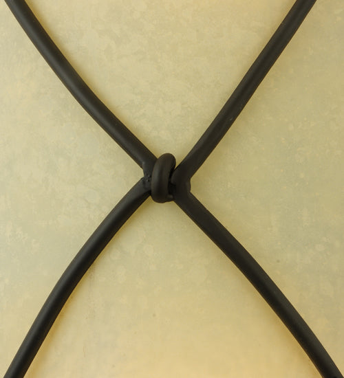 Meyda Lighting Aspen 9" 2-Light Oil Rubbed Bronze Wall Sconce With Clear Seeded Shade Glass