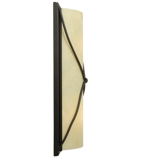 Meyda Lighting Aspen 9" 2-Light Oil Rubbed Bronze Wall Sconce With Clear Seeded Shade Glass