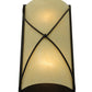 Meyda Lighting Aspen 9" 2-Light Oil Rubbed Bronze Wall Sconce With Clear Seeded Shade Glass