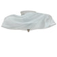 Meyda Lighting Atelier 16" 3-Light White Swirl Glass Organic Flush Mount Light With White Blanco Swirl Shade Glass