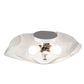 Meyda Lighting Atelier 16" 3-Light White Swirl Glass Organic Flush Mount Light With White Blanco Swirl Shade Glass