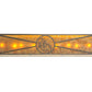 Meyda Lighting Athabasca 48" 8-Light Mahogany Bronze Vanity Light With Amber Mica Shade Glass