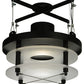 Meyda Lighting Atlantis 18" Antique Brass Pendant Light With Contrail Mist Idalight Shade