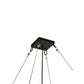 Meyda Lighting Atlantis 42 2-Light Blackwash Pendant Light With Contrail Mist Idalight Shade