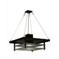 Meyda Lighting Atlantis 42 2-Light Blackwash Pendant Light With Contrail Mist Idalight Shade